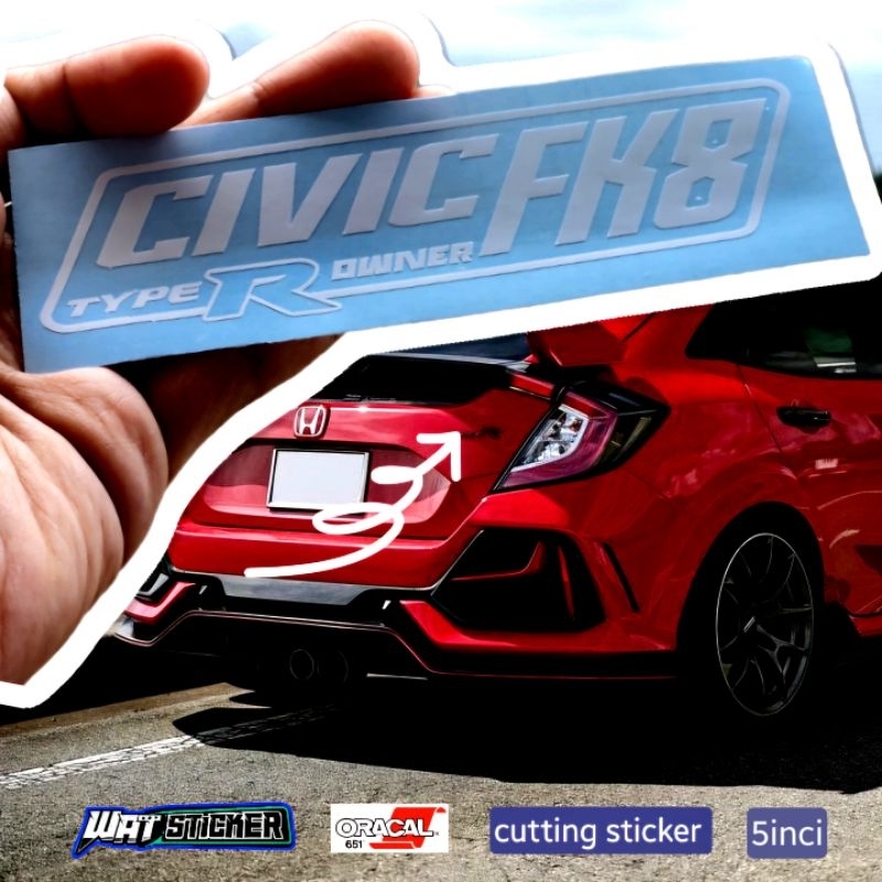 สติ๊กเกอร์ Honda Civic FK8 Type R | Shopee Thailand