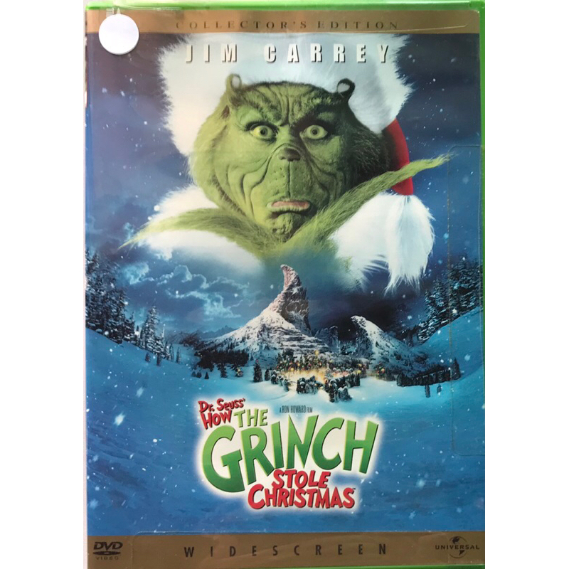แผ่น DVD ภาพยนตร์ How The Grinch Stole Christmas Jim Carrey Shopee Thailand