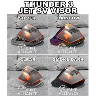 หมวกกันน็อค VISOR สําหรับ THUNDER 3 JET SV VISOR RAINBOW TRANSPARENT AVENUE SV THUNDER 3 SV