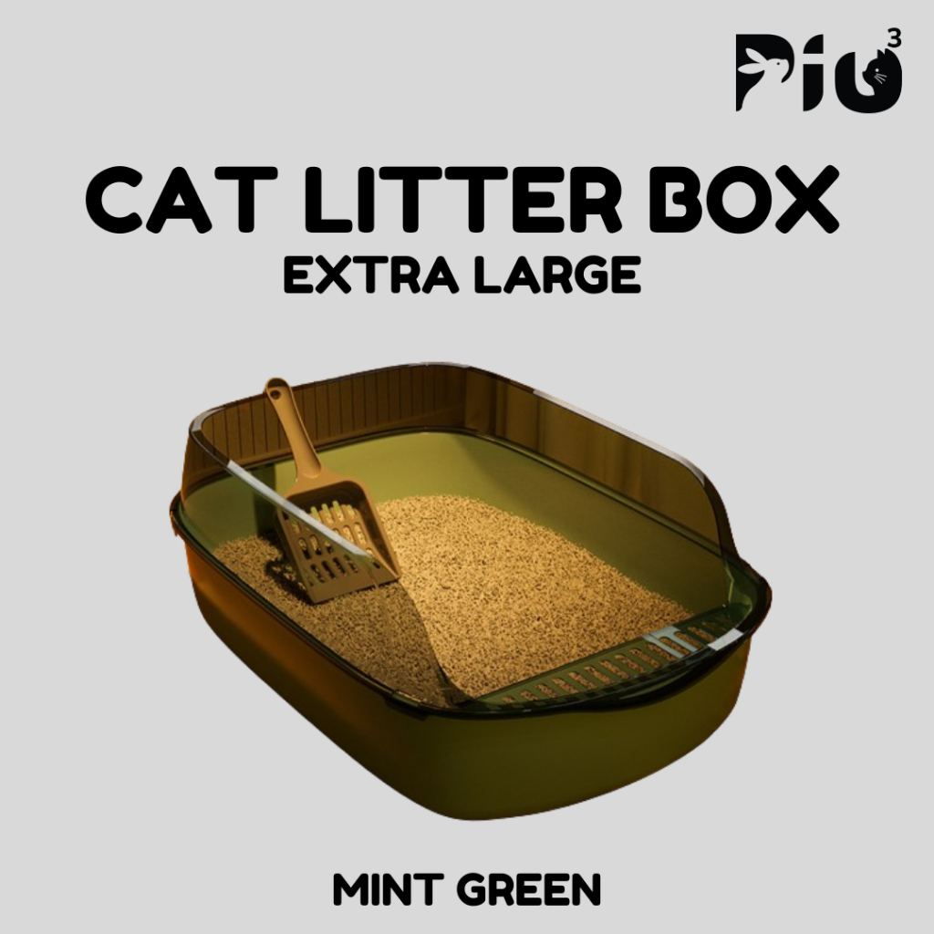 [24HR Ship] PREMIUM Cat Toilet XL Size Semi-Enclosed Cat Litter Box ...