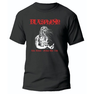 Blasphemy เสื้อยืด แขนสั้น คอกลม ไลฟ์สด