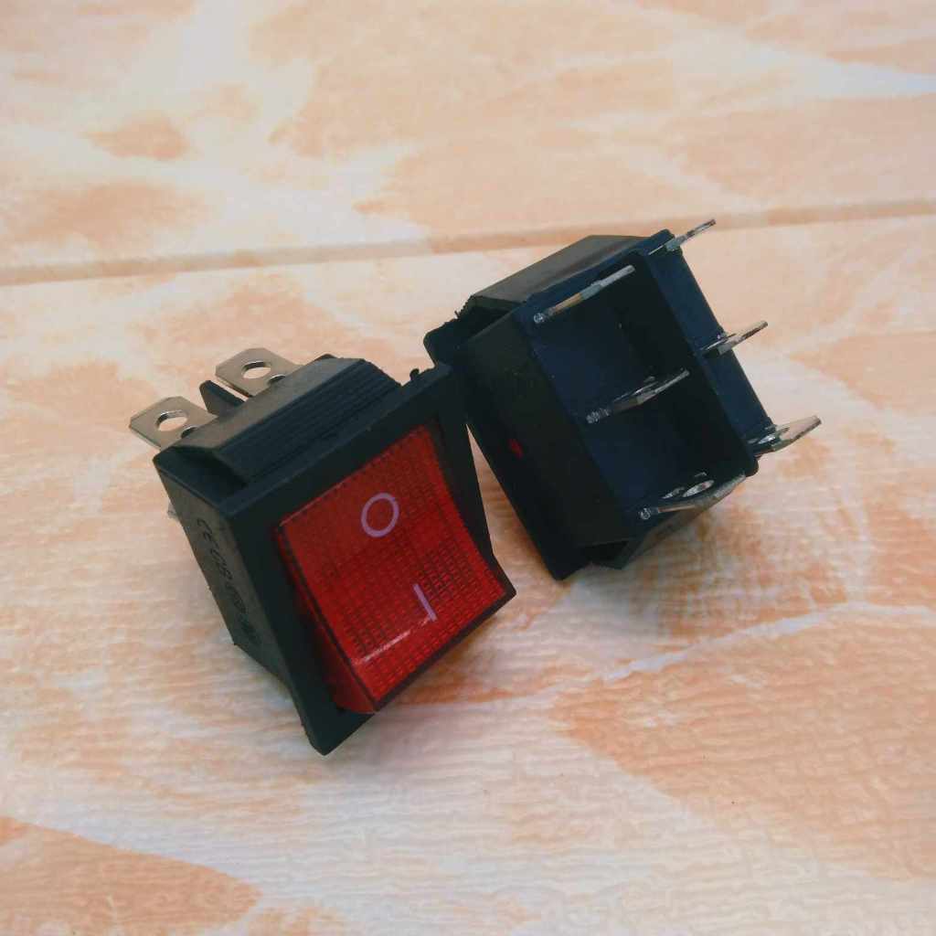 2pcs MULTI MINI ON/OFF POWER ROCKER BOAT TOGGLE SWITCH 4PIN & 6PIN ปุ่ม ...
