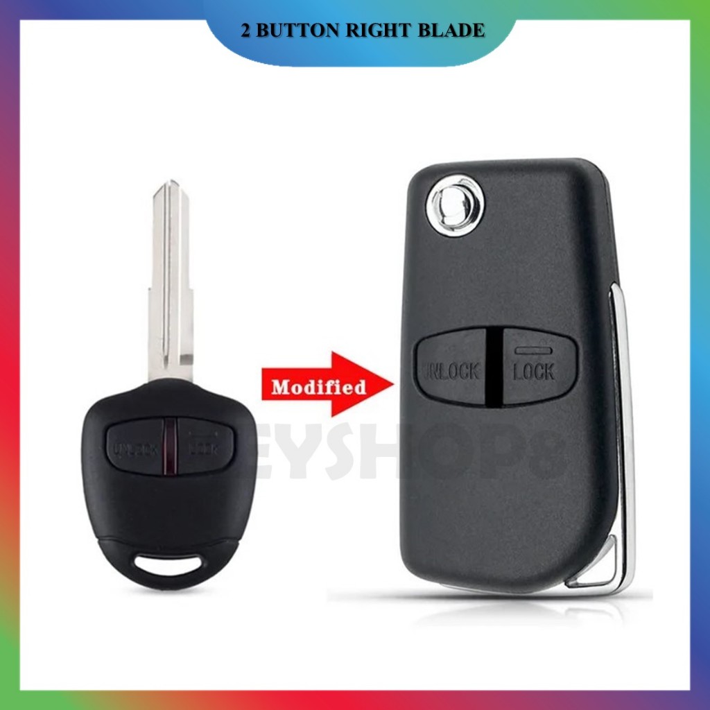 เคสรีโมทกุญแจรถยนต์ แบบพับได้ สําหรับ MY Proton Inspira Mitsubishi ...