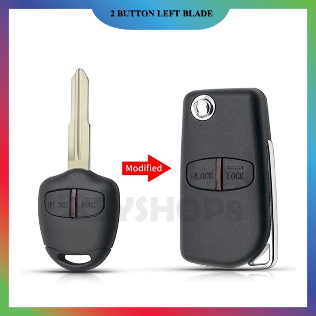 ใน MY Proton Inspira Mitsubishi triton Lancer Flip Key 2B/3B Remote ...