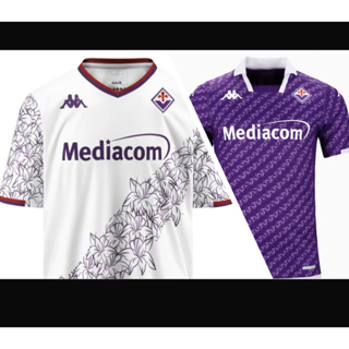 ใหม่ เสื้อกีฬาแขนสั้น ลายทีมชาติฟุตบอล Fiorentina 23 24 ชุดเยือน สําหรับผู้ชาย
