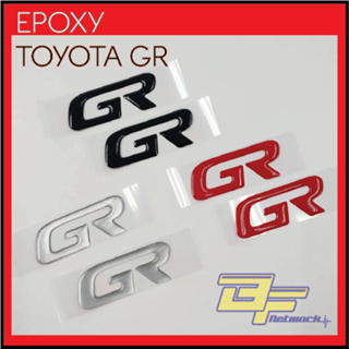 ตราสัญลักษณ์อิพ็อกซี่ GR (ตรายาง) สําหรับ Toyota GR