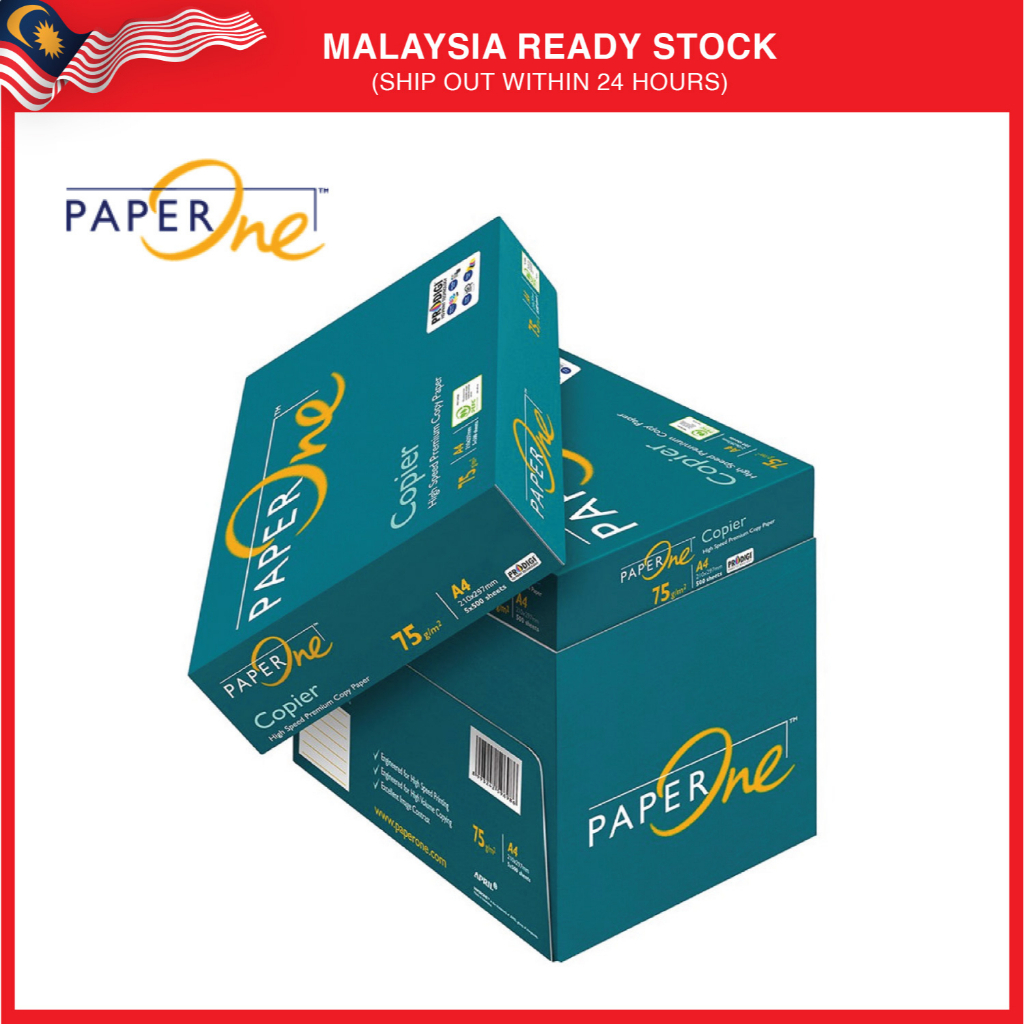 Paper ONE A4 PAPER COPIER PAPER 75GSM (500 แผ่น) | Shopee Thailand
