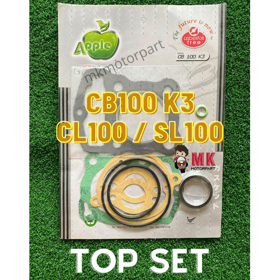 Top SET Honda CB100 / CB100K3 / CL100 / SL100 ปะเก็น Apple [ 1 ชุด ...