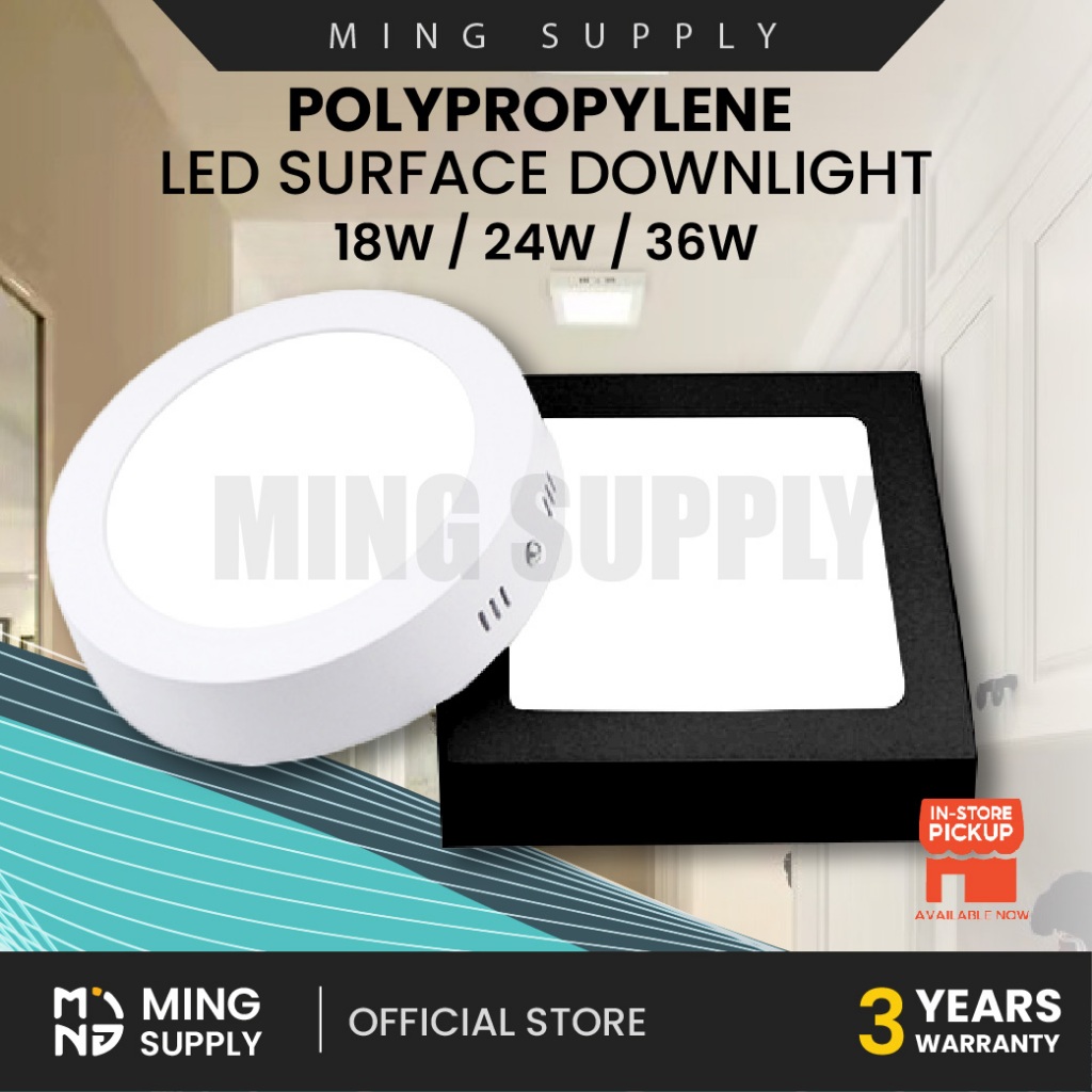 พลาสติก LED พื ้ นผิวดาวน ์ ไลท ์ 18W 24W 36W เพดานลงรอบสแควร ์ Home ...