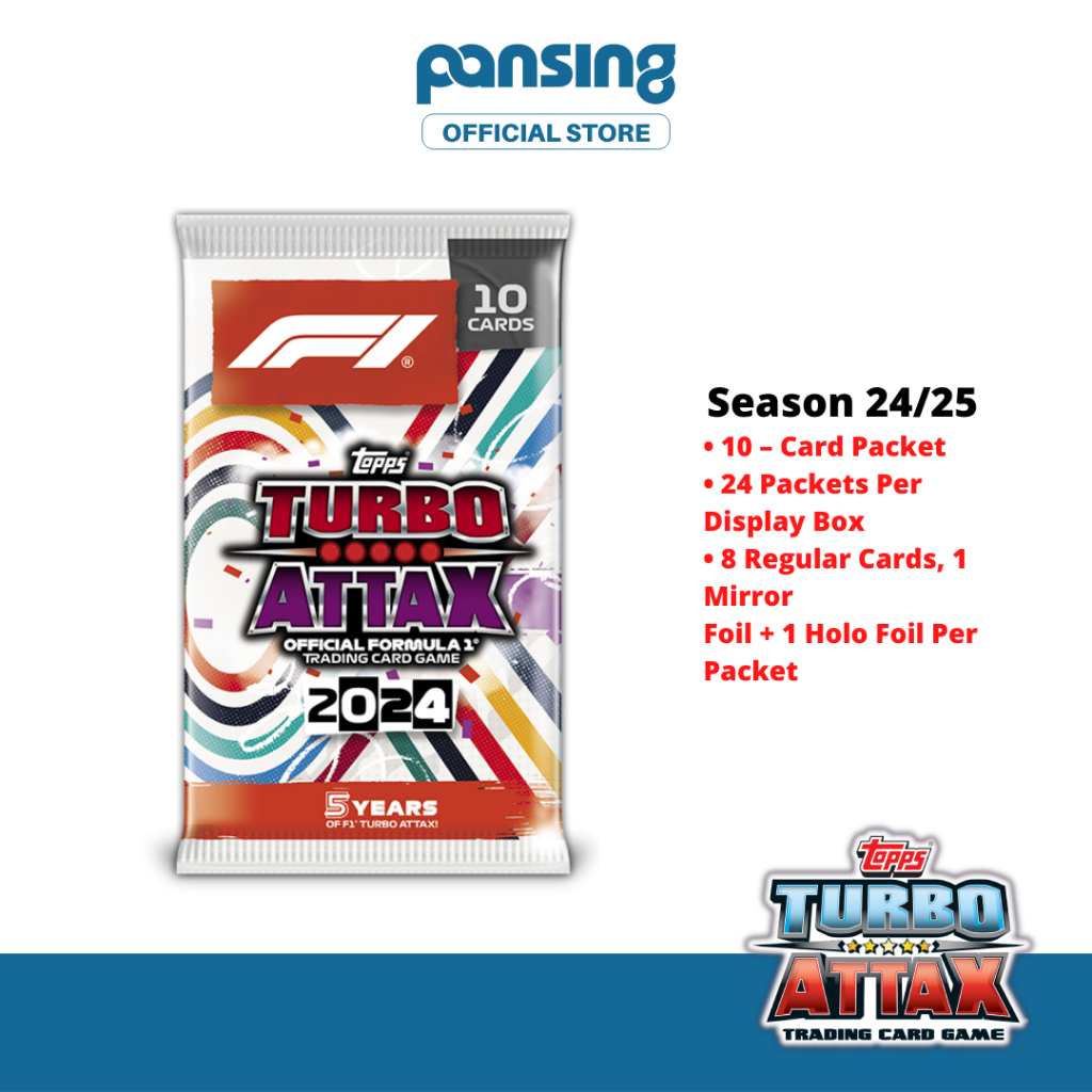 Topps Turbo Attax F1 2022 - Bundle Con Multipack Giallo + 40 Custodie Esclusive - Carte Collezionabili Formula 1 - 2