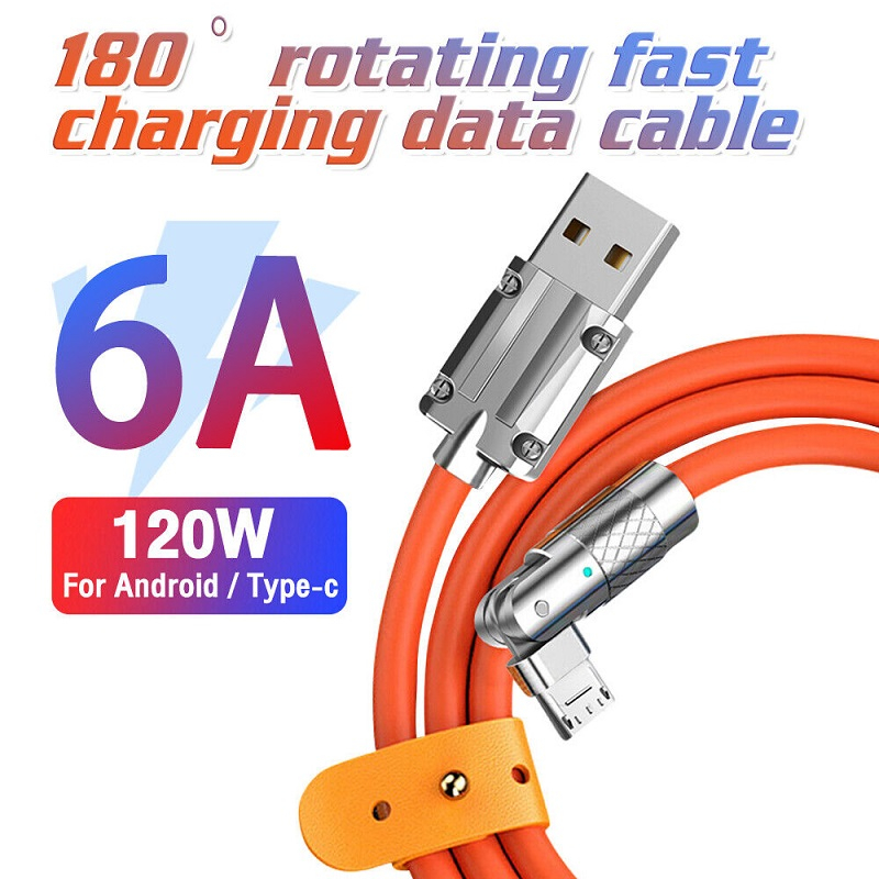 สายชาร์จเร็ว-120w-6a-180-องศา-type-c-สายเคเบิลซิลิโคนเหลว-micro-usb-ชาร์จเร็ว-สําหรับ-android-เหมือน-samsung