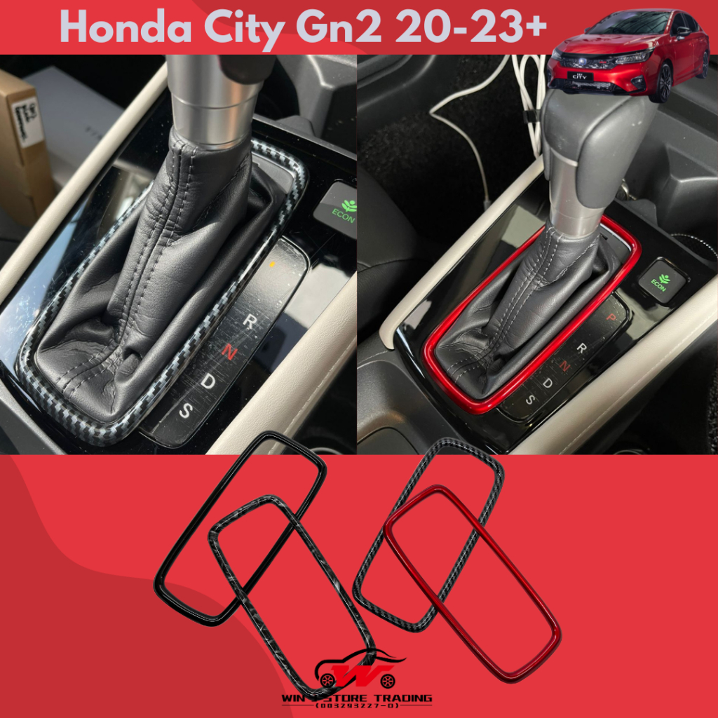 Honda City Gn2 2020202 Carbon Trim/Glossy Red Gear Shift Middle Panel