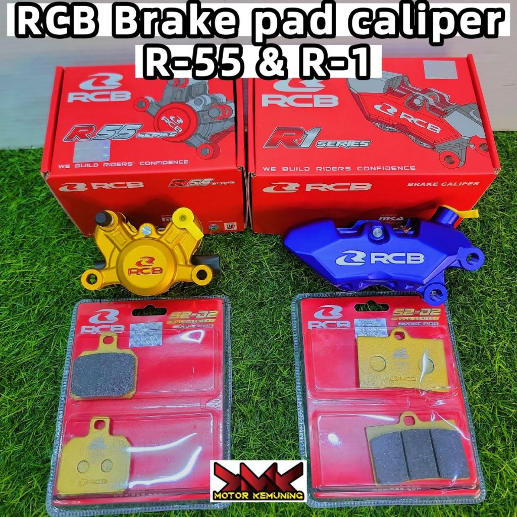 RCB S2-D2 BRAKE PAD GOLD SERIES สําหรับ R1 R55 CALIPER ผ้าเบรค S2D2 ...