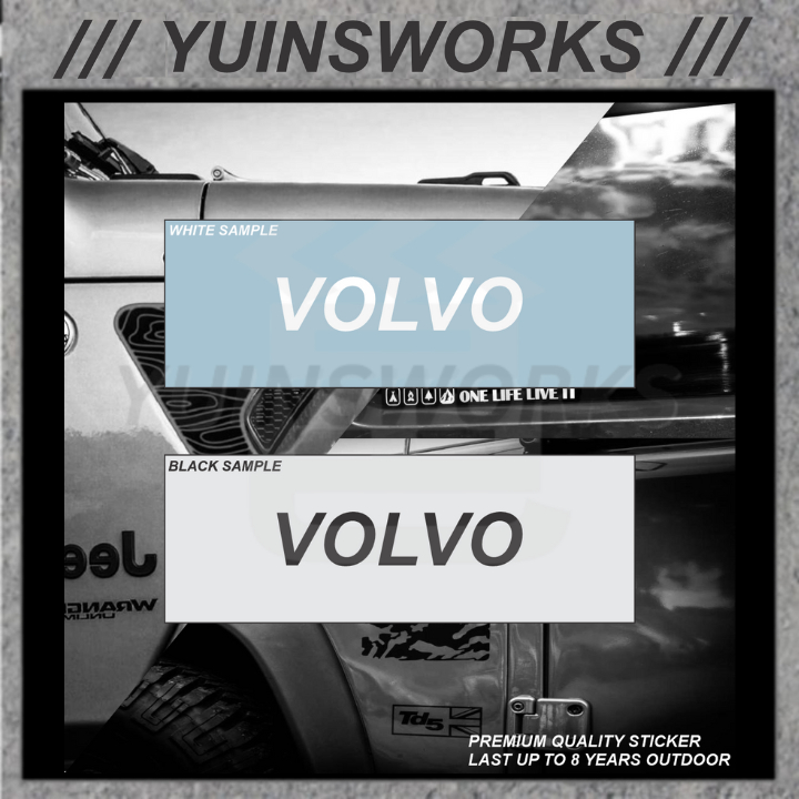 Volvo Door Visor Premium Sticker For All Model Custom Made | Shopee ...