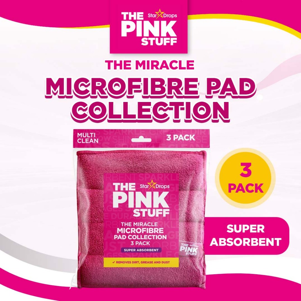 The Pink Stuff The Miracle Microfibre Pad Collection (ซุปเปอร์ดูดซับ 3 ...