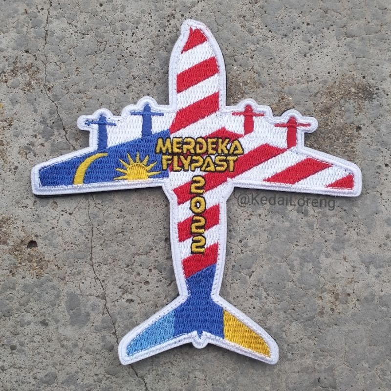 แผ่นแพทช์ ปักลาย Merdeka FLYPAST 2022 A20059 A400M | Shopee Thailand