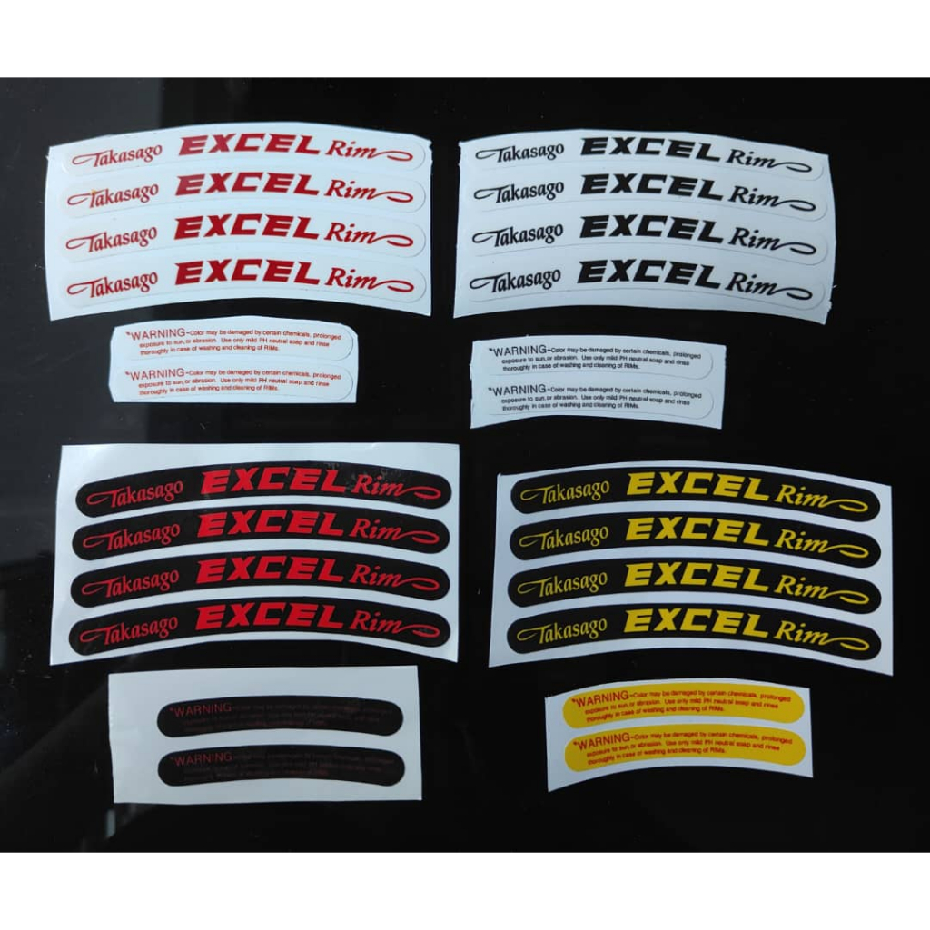 Takasago Excel Rim Sticker (สติ๊กเกอร์ลามิเนต) | Shopee Thailand
