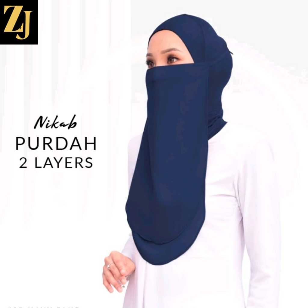 Purdah NIQAB MUSLIMAH CHIFFON คุณภาพดี 2 ชั้น | Shopee Thailand