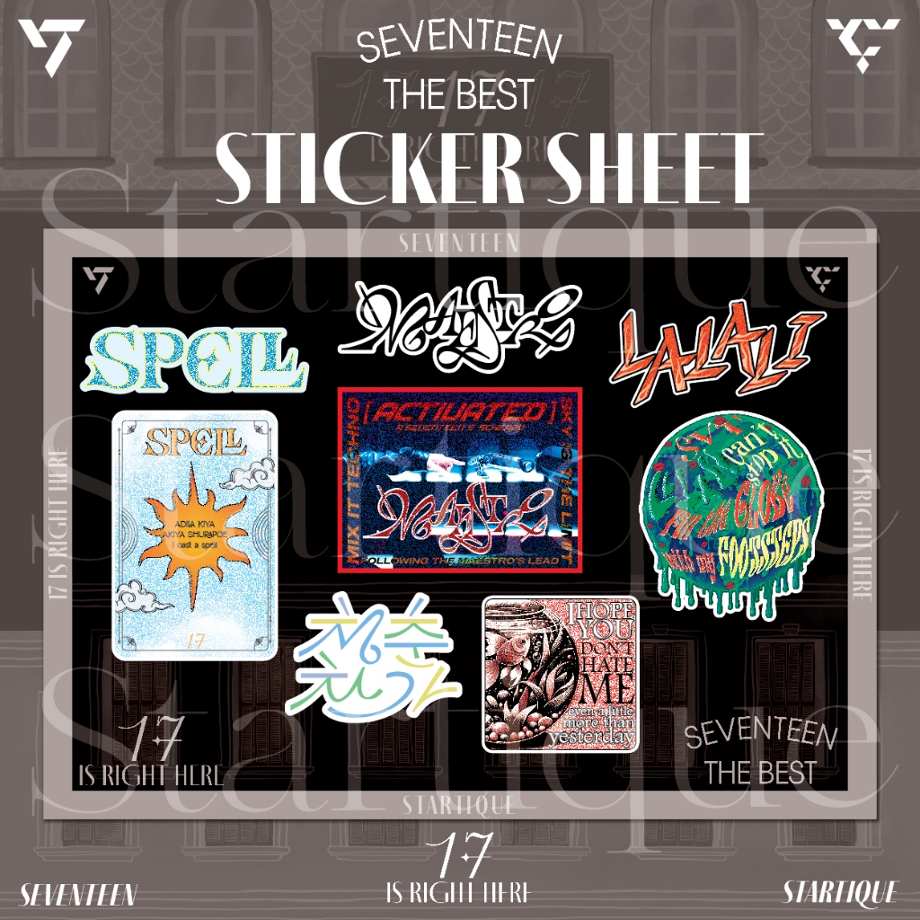 SEVENTEEN 17 IS RIGHT HERE สติ๊กเกอร์แผ่นและสติ๊กเกอร์แพ็ค | Shopee ...