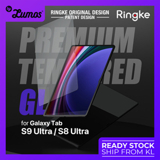 Ringke กระจกนิรภัยกันรอยหน้าจอ พรีเมี่ยม สําหรับ Samsung Galaxy Tab S9 Ultra AND S8 Ultra