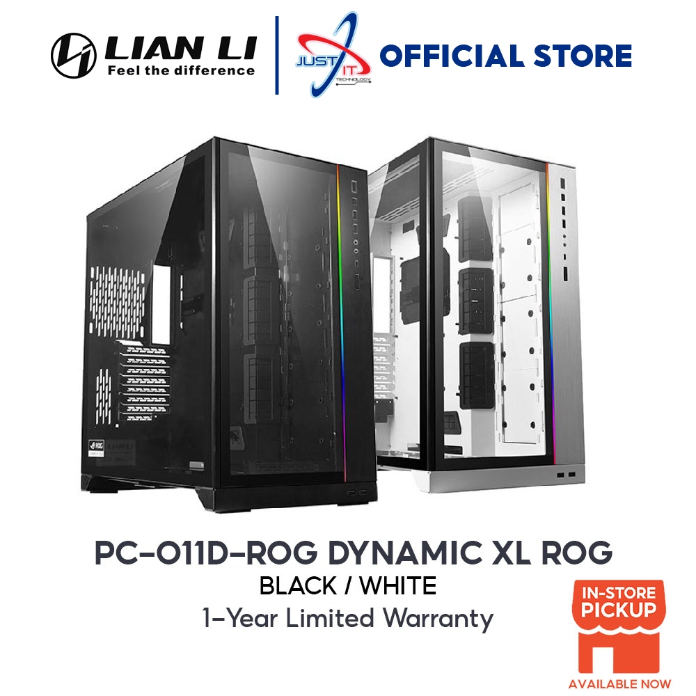 Lian Li PC-O11 Dynamic XL ROG Tempered Glass - สีดํา/ขาว | Shopee Thailand