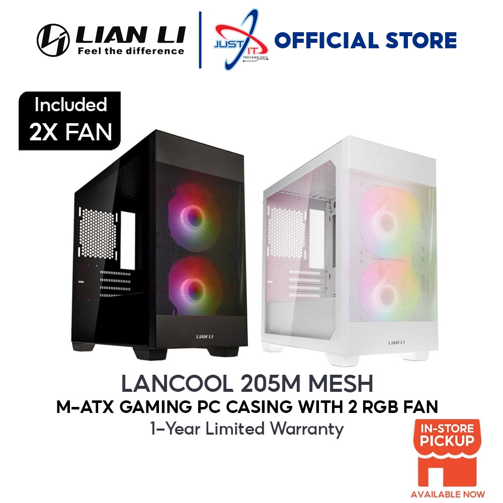 Lian LI LANCOOL 205M MESH GAMING MATX GAMING CASE / CASING (สีดํา / สี ...
