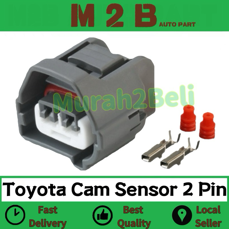 Toyota Vios Ncp42 Ncp93 Ncp 150 Yaris Camry Corolla Prius Avanza Rush Cam Sensor Socket 2 Pin 1551