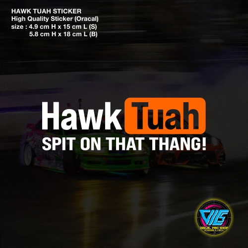 Hawk TUAH สติ๊กเกอร์ / รูปลอก (สติ๊กเกอร์คุณภาพสูง) | Shopee Thailand