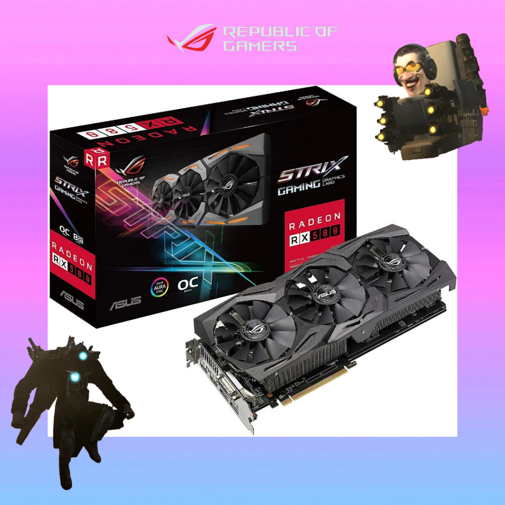กราฟิกการ์ด AMD ROG RX 580 8GB ใช้ GPU Limited กราฟิกการ์ด GPU BEST ...