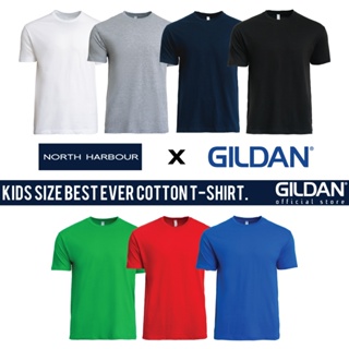 Gildan x NORTH HARBOUR เสื้อยืดคอกลม ผ้าฝ้าย ลาย The Best Ever NHR1100B NHR1100B สําหรับเด็ก