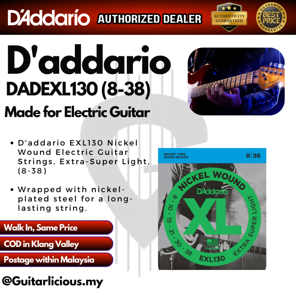 Double Ball End Strings Corde Per Chitarra Elettrica D'Addario - Foto 11