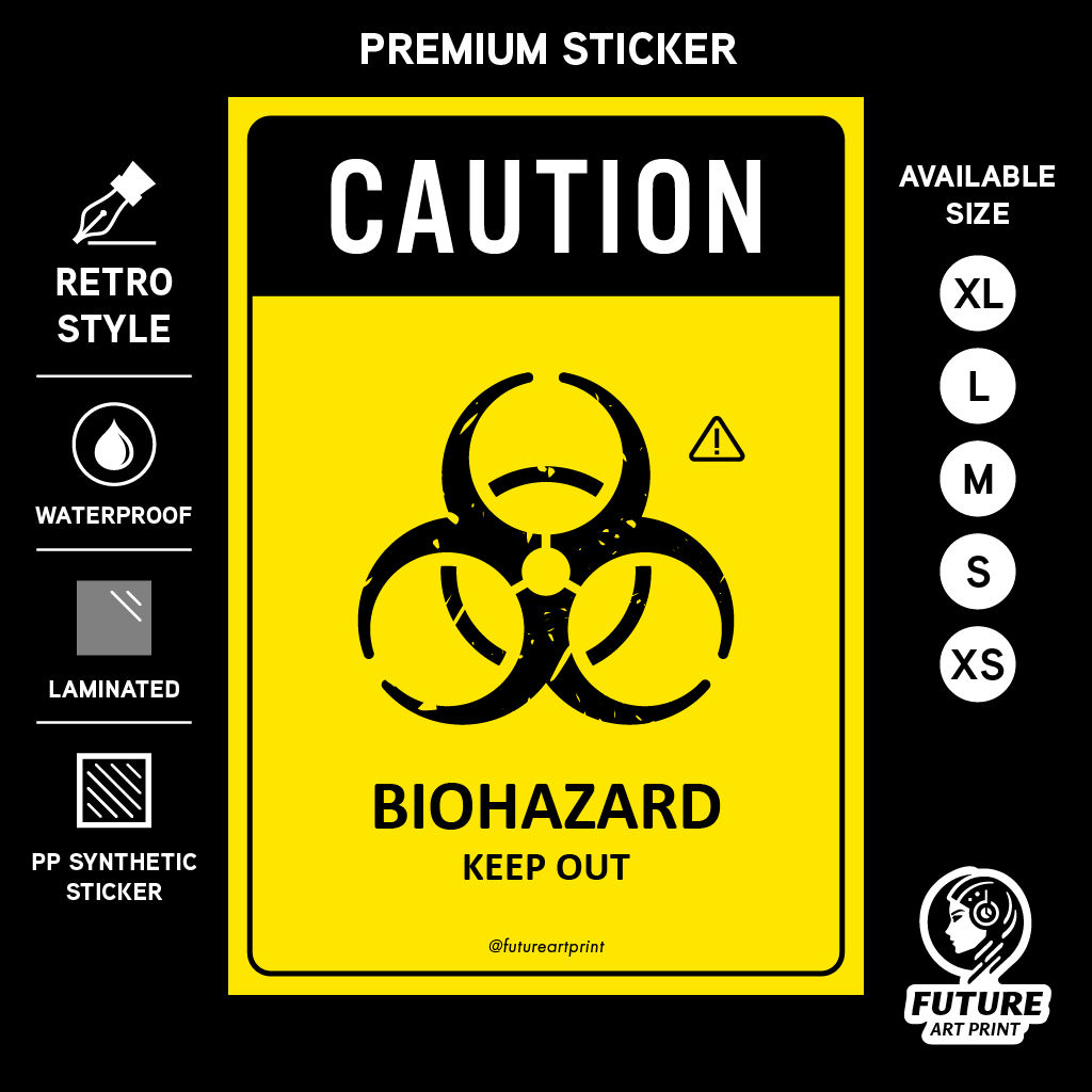 ระวัง Biohazard Keep Out พรีเมี่ยมสติ๊กเกอร์ป้ายคําเตือนระวังอันตราย ...