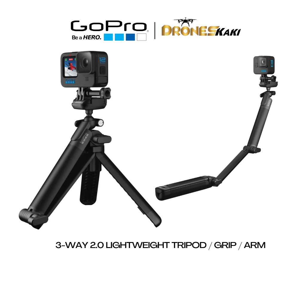 Gopro Hero12, Hero 11, Hero 10 & Hero 9 3-Way Pole 2.0 (ขาตั้งกล้อง ขา ...