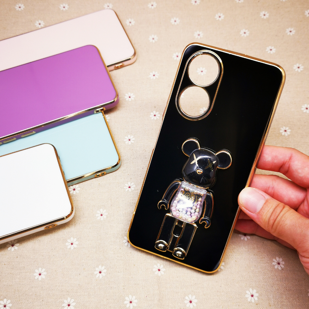 Oppo Reno 11F Reno11 F A60 ขาตั้งโทรศัพท์มือถือหมีน่ารักที่อยู่อาศัย I ...