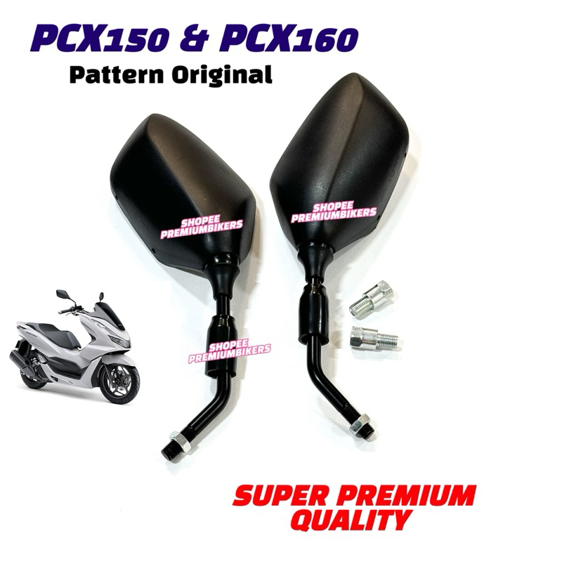 Pcx SIDE MIRROR CHROME หนาหนาหยาบด้านข้าง MIRROR ขา WAVE 110 125 DASH ...