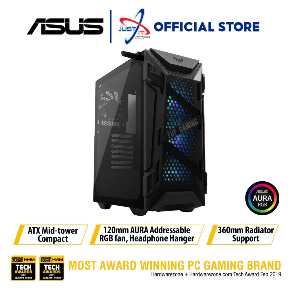 Asus TUF GAMING GT301 ATX GAMING PC CASE - สีดํา (90DC0040-B40000 ...