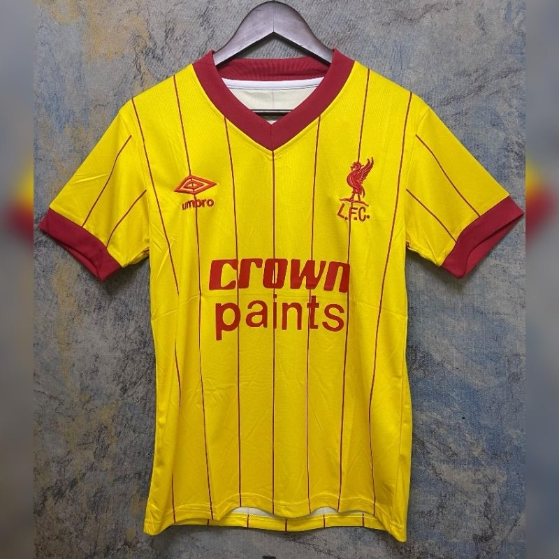 Jersi LIVERPOOL RETRO KUNING | Shopee Thailand