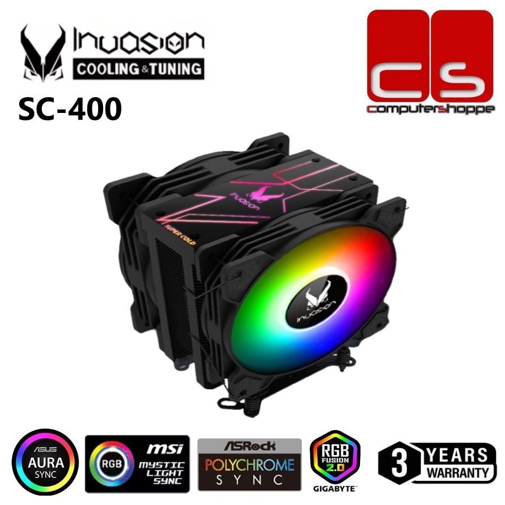 Invasion SC-400 ARGB CPU แอร์คูลเลอร์ | Shopee Thailand