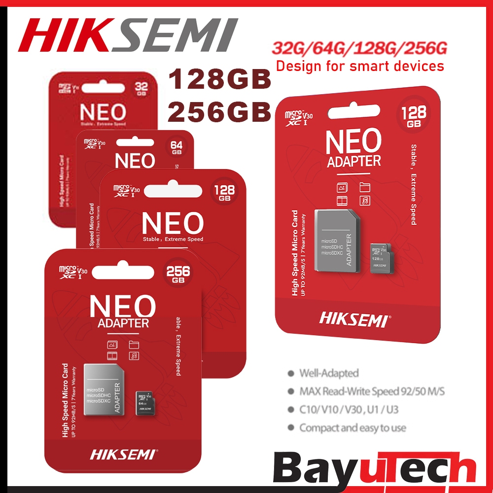 Hiksemi NEO D1 C1 512GB กล้องวงจรปิดความเร็วสูง DASHCAM GRADE MICRO SD