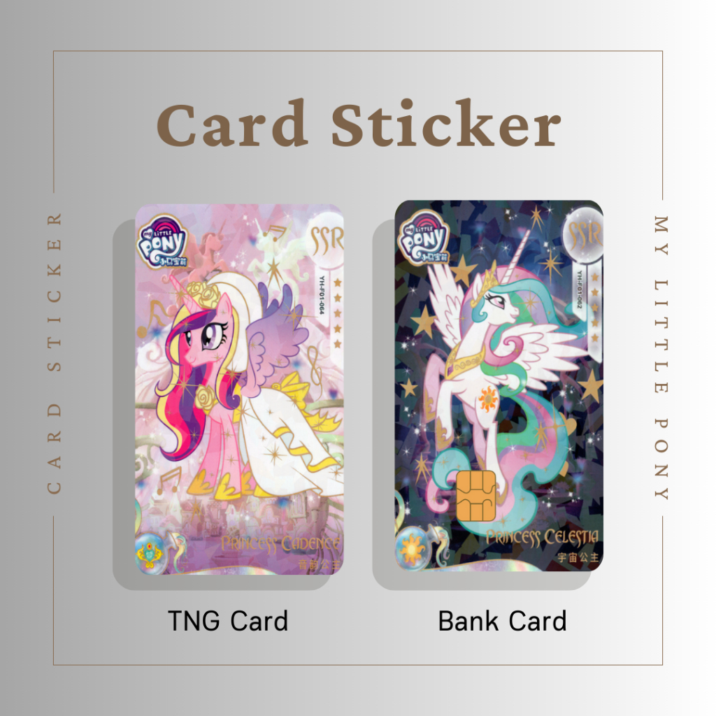 My LITTLE PONY SERIES 2 CARD STICKER - TNG CARD / NFC CARD / ATM CARD ...
