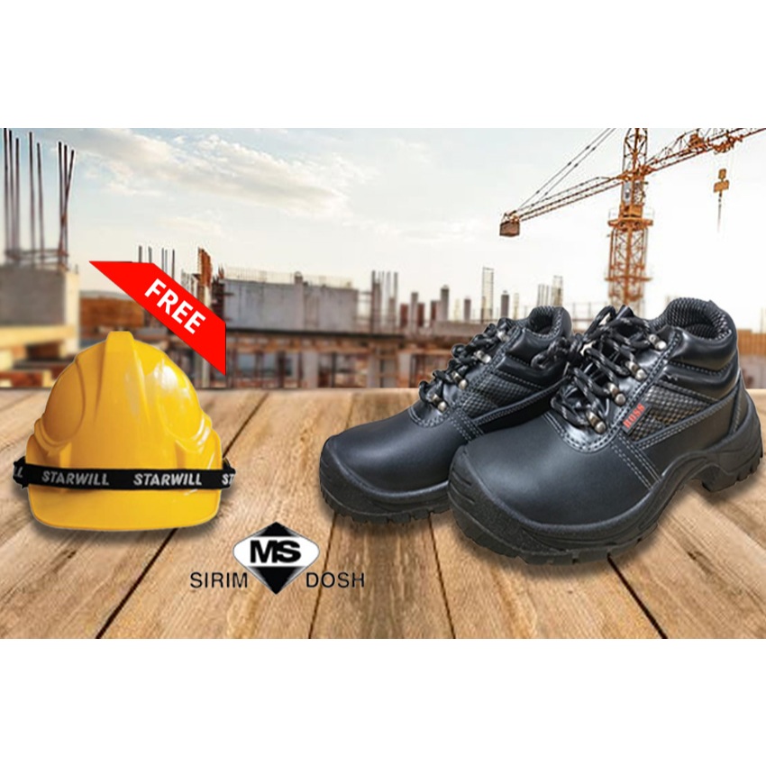 The Boss Safety Shoes Medium Cut SIIMM APPROVED (Jf Brand)/น้ําหนักเบา ...