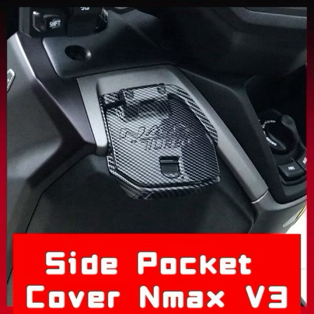 YAMAHA NMAX155 V3 2025 ฝาครอบตะกร้าด้านข้าง NMAX V3 ฝาครอบกระเป๋าตะกร้า ...