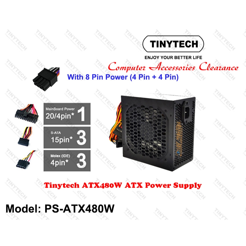TINYTECH MICRO ATX CASING BUDGET (4IN1) VALUE SET A PC/ DESKTOP MATX ...