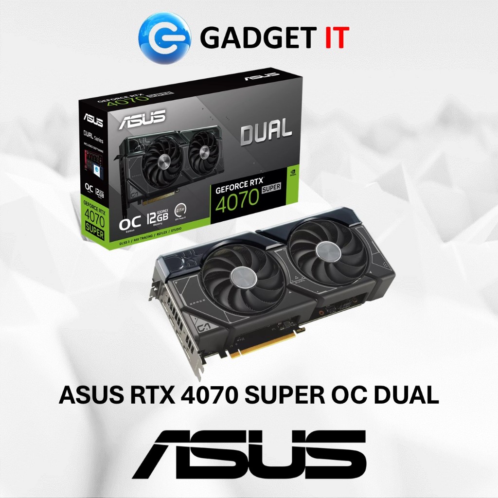 ASUS GEFORCE RTX4070 SUPER DUAL OC EDITION 12GB GDDR6X GPU | การ์ด ...