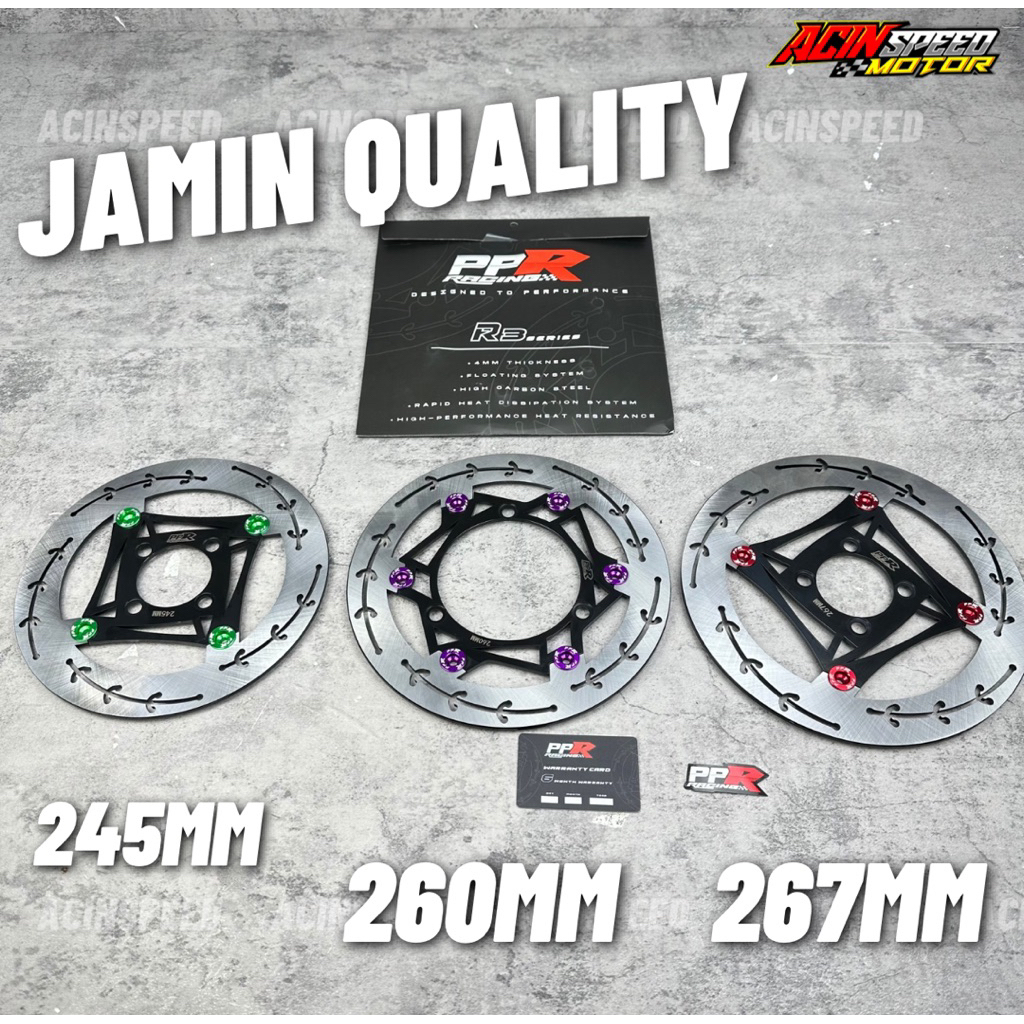 รับประกัน 6 Bulan PPR RACING R3 FLOATING Disc เบรค 245 มม.267 มม.260 ...