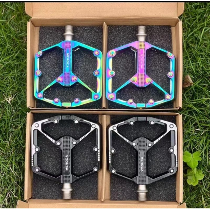 จักรยาน Colourful Pedal Alloy Bearing MTB Pedal 9/16
