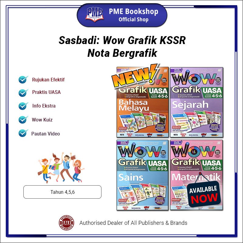 PME Bookshop (2025) Sasbadi: Wow Graphics UASA KSSR Years 4,5,6 ...