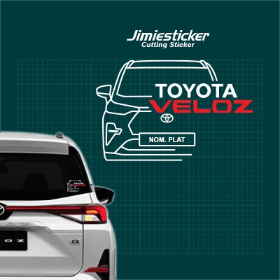 สติ๊กเกอร์ Kereta Toyota Veloz, สติ๊กเกอร์ติดรถ, ตัดไวนิล | Shopee Thailand