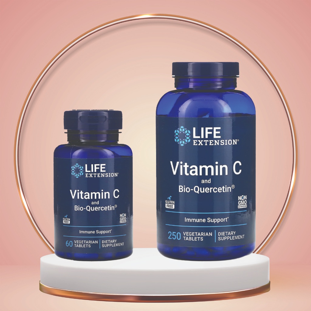 Life Extension วิตามินซี และ Bio-Quercetin เม็ดมังสวิรัติ 60 / 250 (Hi5 ...