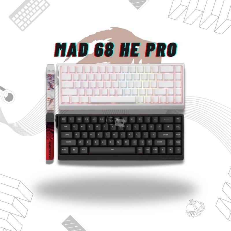 Madlions MAD68 HE คีย์บอร์ดแม่เหล็กปรับ Actuation RGB Rapid Trigger ...